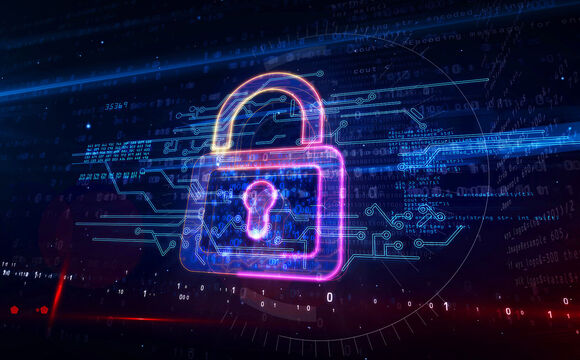 Padlock icon that symbolizes business IT security | T Business 