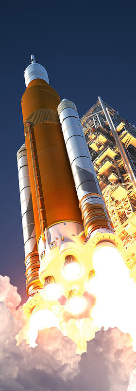 Cloud solutions A rocket launch symbolizes the boost of sales success with the cloud solutions from T Business.