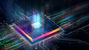 SD-X A computer processor on a circuit board represents the high-performance managed switches for the best site networking with the SD-X solution by T Business.