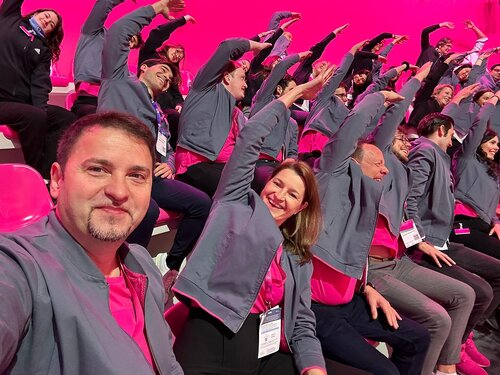 MWC24 | T Business Visitors at the Telekom Business Europe booth at MWC24 in Barcelona
