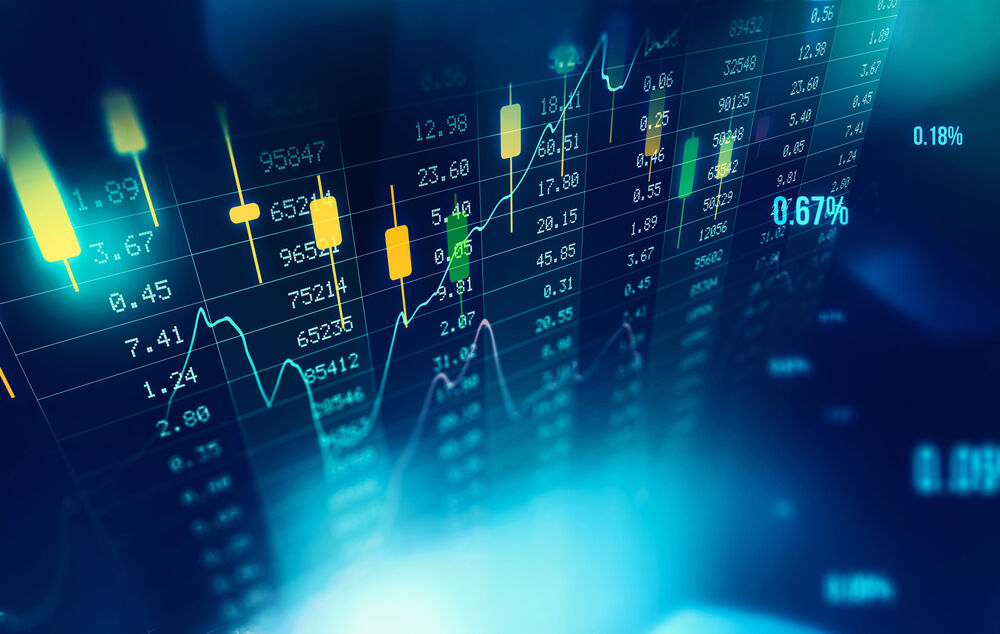 Finance and economy chart for enterprise IT solutions