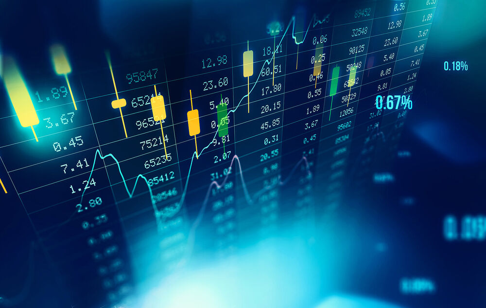 Finance and economy chart for enterprise IT solutions