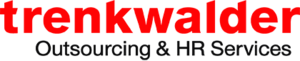 The logo of Trenkwalder, a partner of Telekom Business.