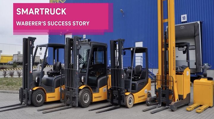 Watch how the transport and logistics company Waberer’s, headquartered in Budapest and operating throughout Europe, optimized its forklift fleet management. 