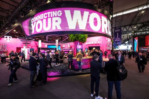 MWC24 Telekom Business Europe Booth at MWC24 in Barcelona