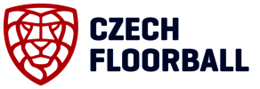 The logo of Czech Floorball, a partner of Telekom Business.