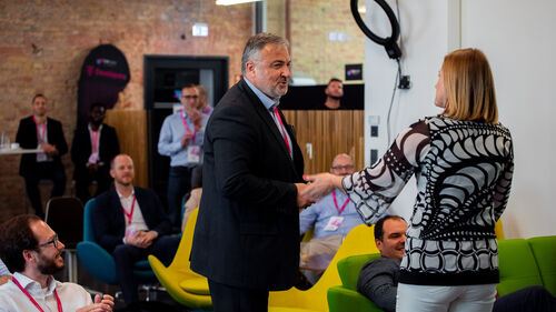 Digital Transformation in Banking & Insurance Industry Open discussion at the Telekom Business Europe booth