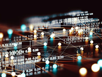 Data volume analysis and computer science industry used for banking and financial solutions