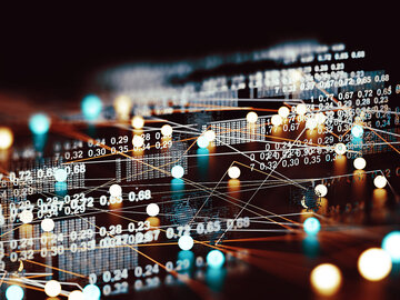 Data volume analysis and computer science industry used for banking and financial solutions