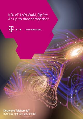 Cover image of the Telekom whitepaper about Narrowband IoT.