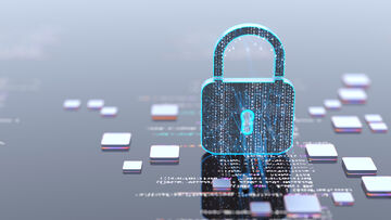 SD-X A padlock depicting network connections and data streams symbolizes secure site networking with the SD-X solution by T Business.