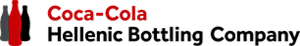 The logo of the Coca-Cola Hellenic Bottling Company, a partner of Telekom Business.