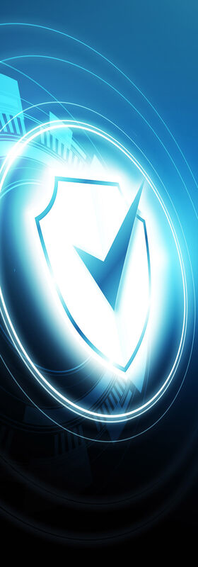 Cloud solutions An abstract glowing shield symbolizes how to secure your business with cloud solutions by T Business.