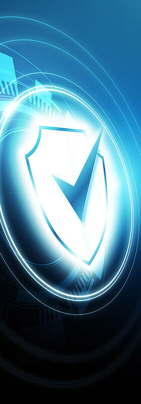 Cloud solutions An abstract glowing shield symbolizes how to secure your business with cloud solutions by T Business.