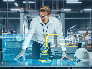 Robotics engineer uses augmented reality to search for banking and financial solutions