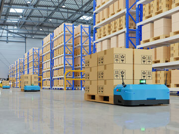Robots that sort parcels with a system that is just as intelligent as banking and financial solutions