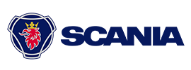 The logo of Scania, a partner of Telekom Business.