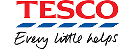 The logo of Tesco, a partner of Telekom Business.
